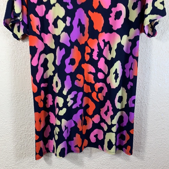 Swim Wear Cardigan Top M Bathing Suit Coverup Top Purple Black NWT Polyester - Picture 10 of 11